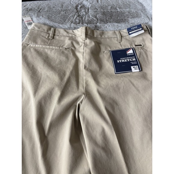Izod Mens Performance Stretch Non-Iron Pants Size 40x36 Big & Tall New - Picture 3 of 8